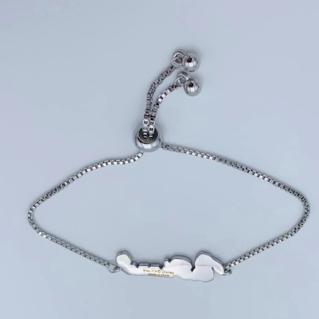 Bracelet Ajustable en Laiton plaqué Disney Stitch