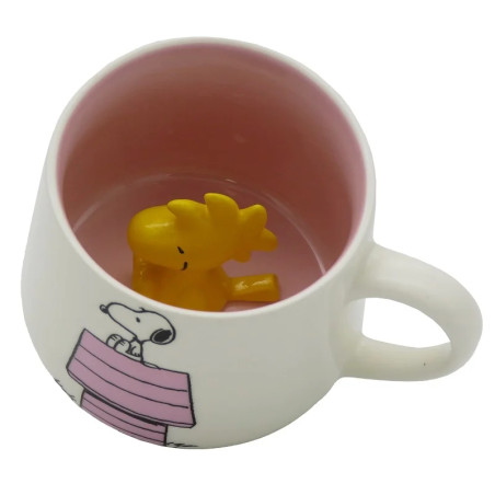 Mug Snoopy - Maison Rose - Figurine Intérieure 3D