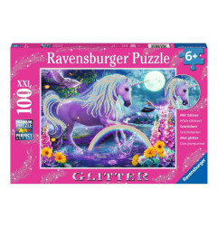 Puzzle 100p XXL - Licorne scintillante
