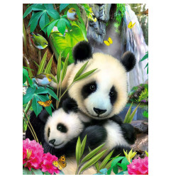 Puzzle 300p XXL - Charmants pandas