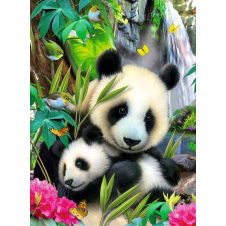Puzzle 300p XXL - Charmants pandas