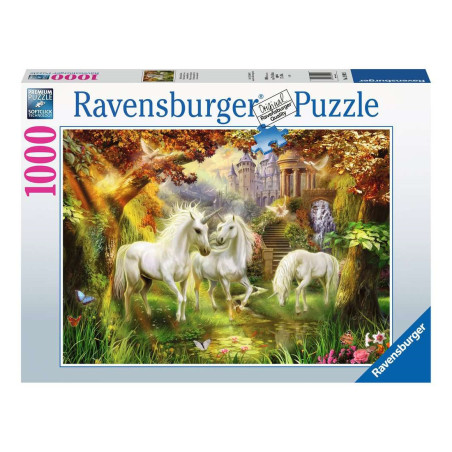Puzzle 1000p - Licornes dans la forêt