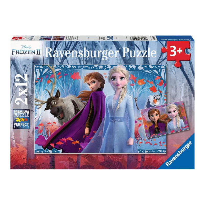Puzzles 2x12p - Voyage vers l'inconnu / Disney La Reine des Neiges Puzzles 2x12p - Voyage vers l'inconnu / Disney La Reine des Neiges