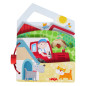 Livre en bois pour bébé - Tracteur