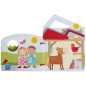 Livre en bois pour bébé - Tracteur