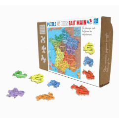 Puzzle en bois - Départements de France
