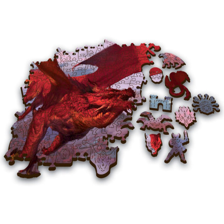 Puzzle en bois - D&D Red Dragon (500p)