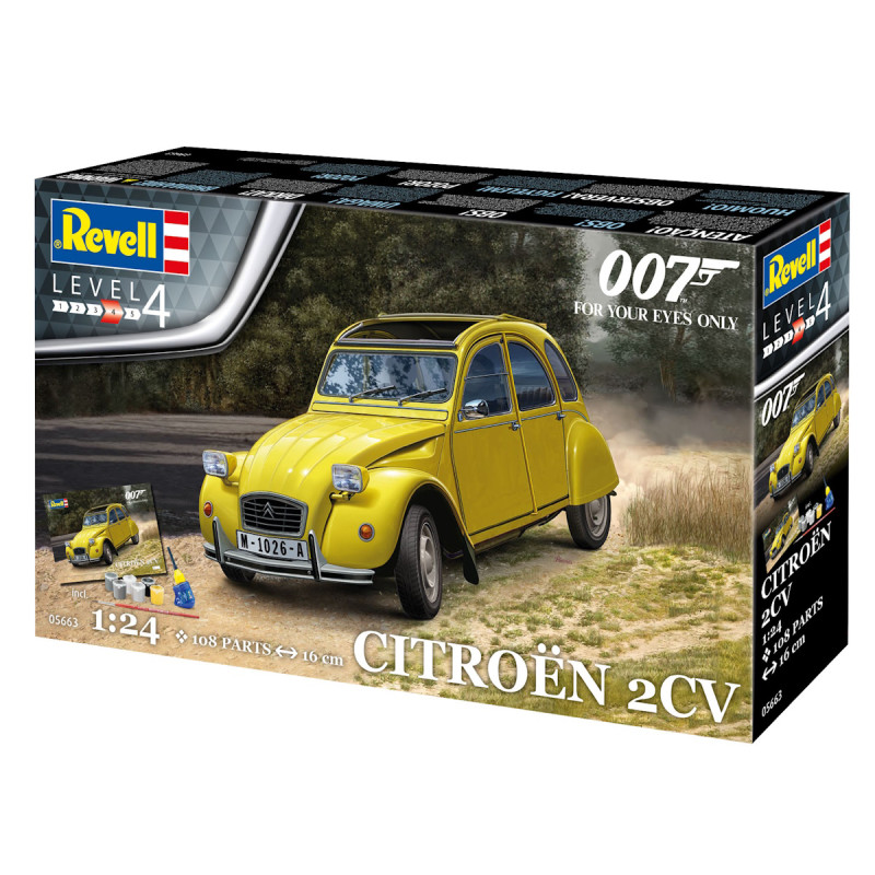Maquette Citroën 2CV "For Your Eyes Only" (James Bond 007)