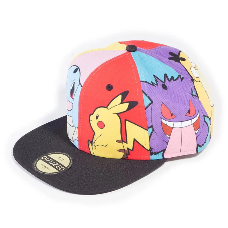 Casquette Snapback Pokémon - Multi Pop Art
