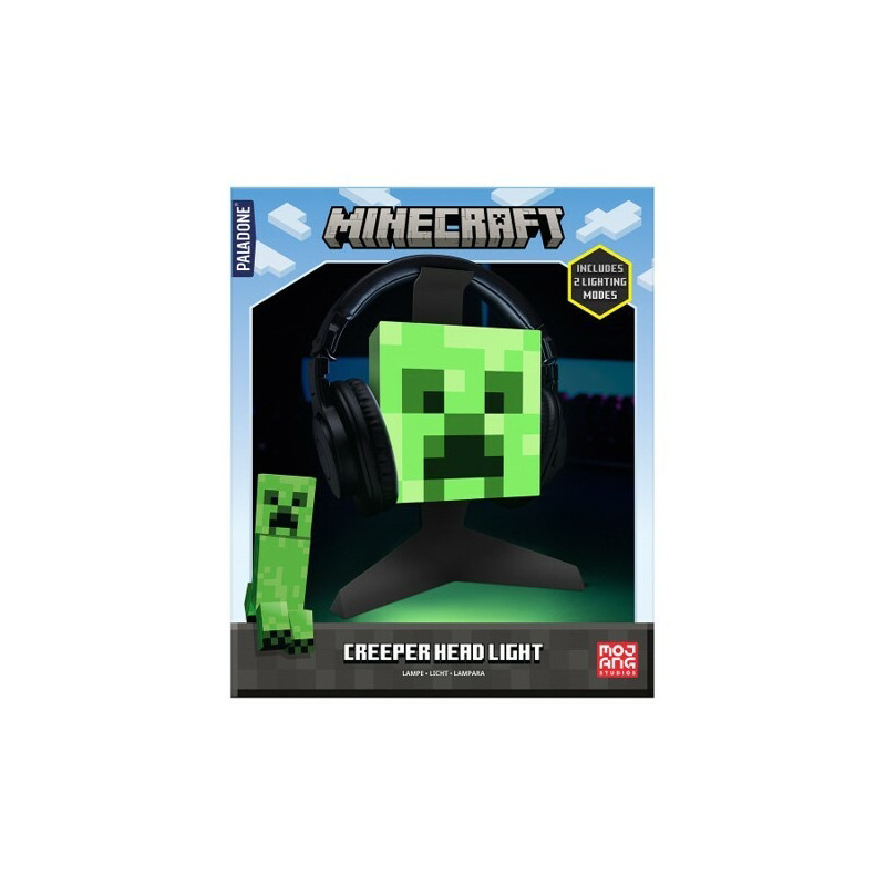 Minecraft - Support pour casque avec Lampe Creeper Minecraft - Support pour casque avec Lampe Creeper