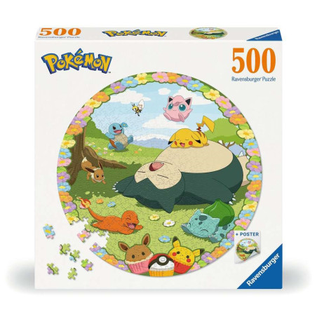 Puzzle 500p - Pokémon en fleurs