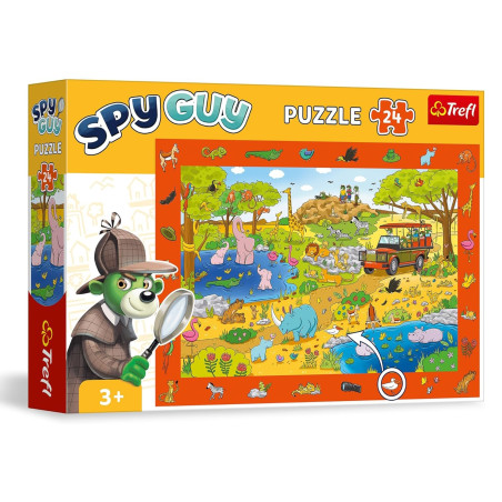 Puzzle 24p - Spy Guy Safari
