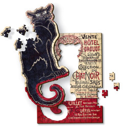 Puzzle 200p Bois - Chat Noir