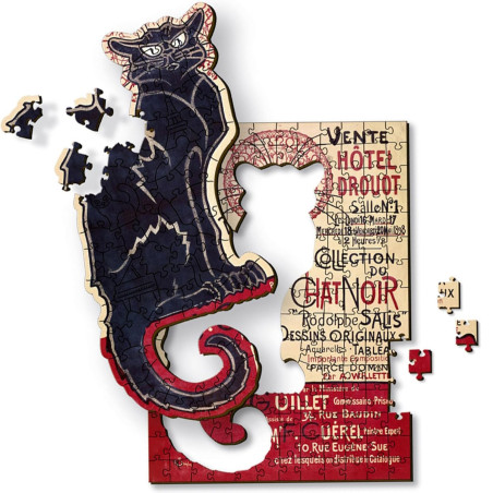Puzzle 200p Bois - Chat Noir