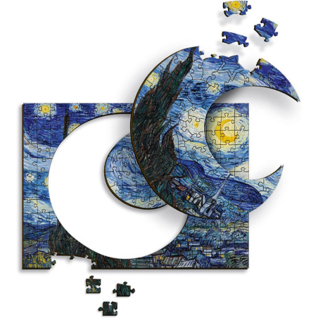 Puzzle 200p Bois - La nuit étoilée