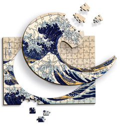 Puzzle 200p Bois - La Vague Hokusai