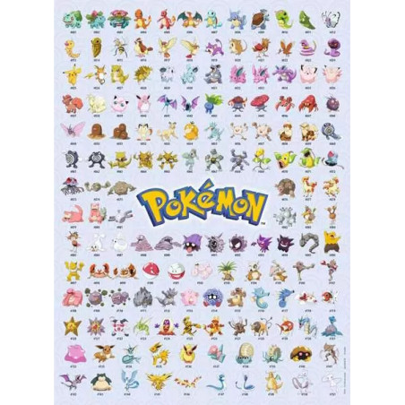 Puzzle 500p - Pokédex première génération / Pokémon