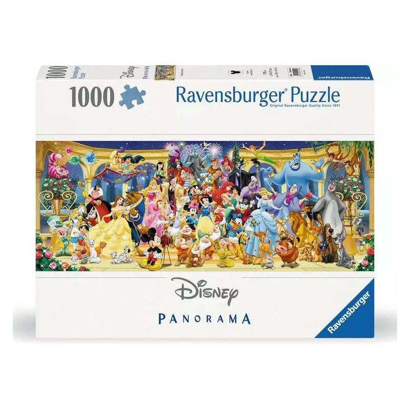 Puzzle 1000p - Photo de groupe Disney (Panorama)