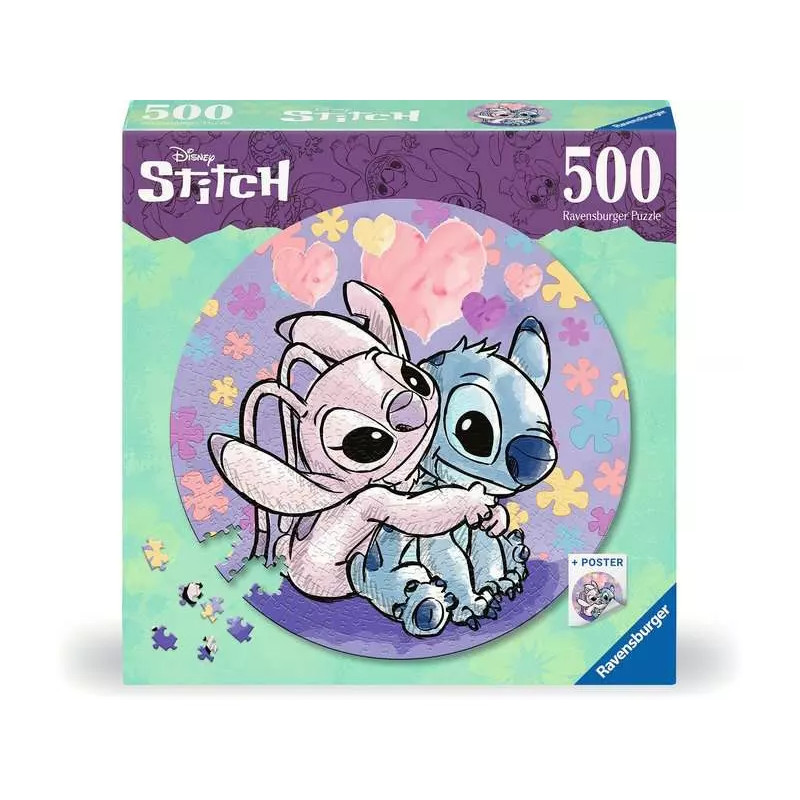 Puzzle 500p - Disney Stitch (rond)