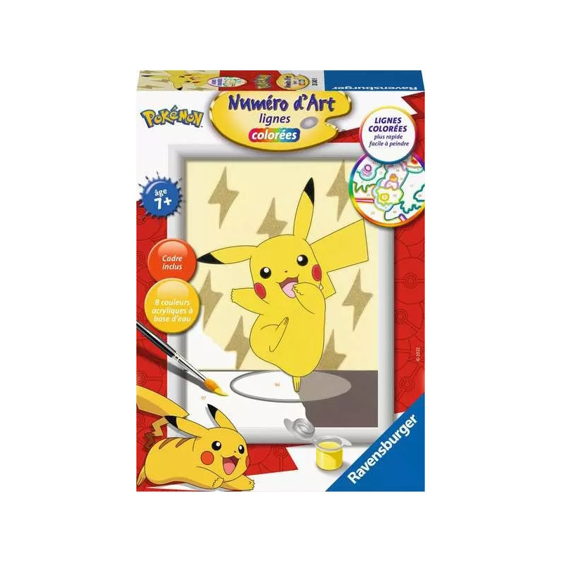 Numéro d'art - 13x18cm - Pikachu