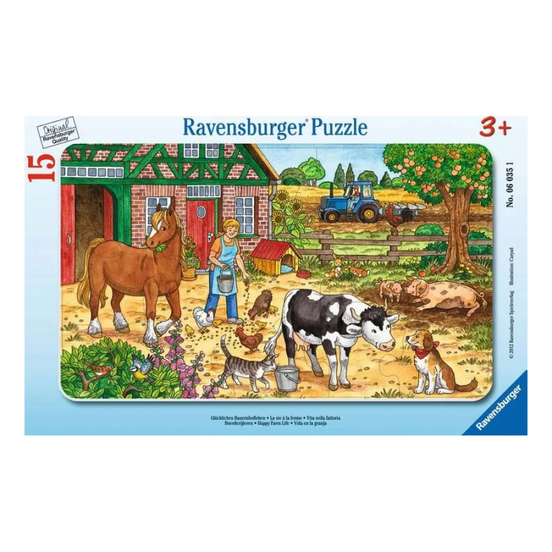 Puzzle 15p - La vie à la ferme