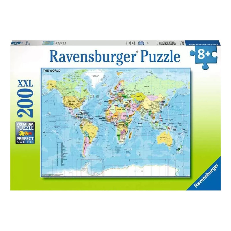 Puzzle 200p XXL - Carte du Monde
