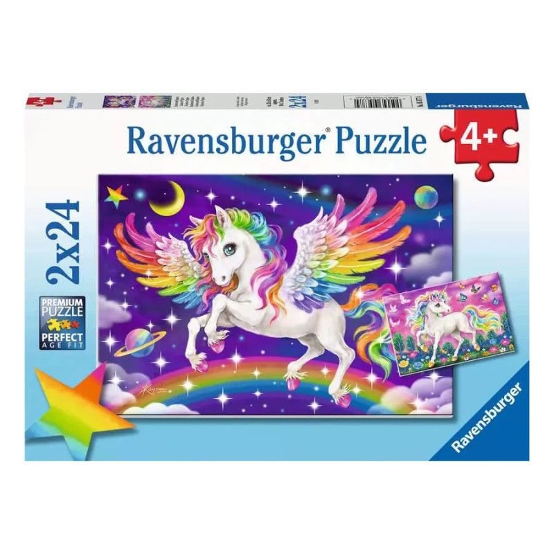Puzzles 2x24p - Licorne et Pégase Puzzles 2x24p - Licorne et Pégase
