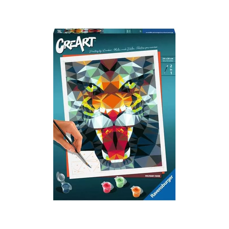 CreArt - 24x30cm - Polygon Tiger