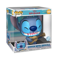 Disney POP! Stitch w/ Ukelele Jumbo n°1419