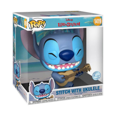 Disney POP! Stitch w/ Ukelele Jumbo n°1419