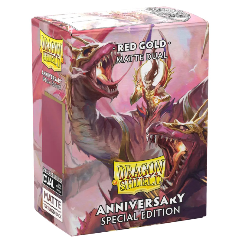 Sleeves Dragon Shield Matte Dual Rose/Gold 25th Special Edition