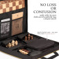 Jeu d'échecs 39.5cm avec sac de transport