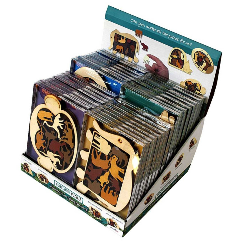 Casse tête en bois Animal Arrangements