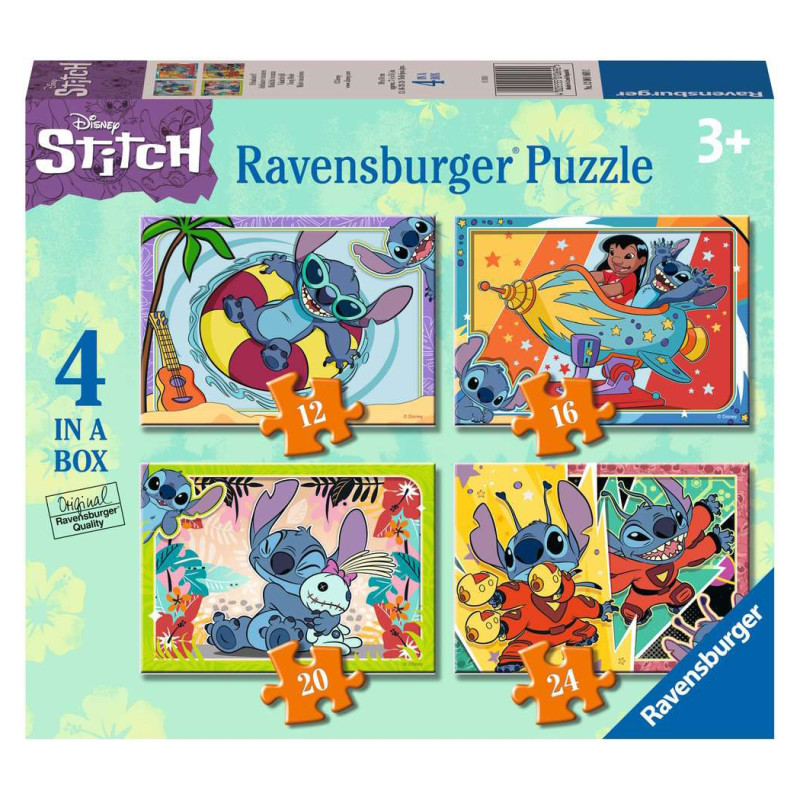 Puzzles 12/16/20/24p - Disney Stitch
