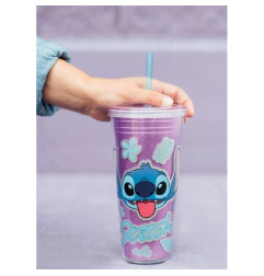 Gobelet Stitch avec Paille 560ml