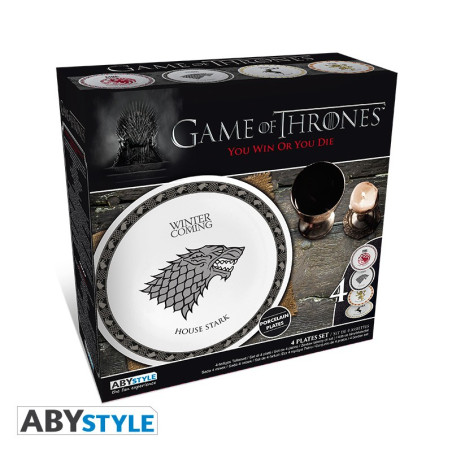 Set de 4 Assiettes Game of Thrones