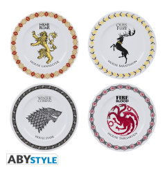 Set de 4 Assiettes Game of Thrones