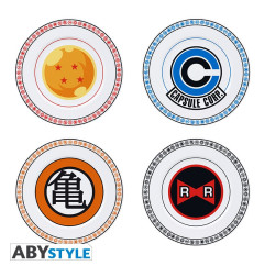 Set de 4 Assiettes Dragon Ball