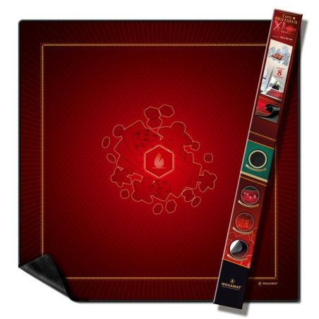 WOGAMAT - Tapis Multijeux XL Rouge 92x92cm