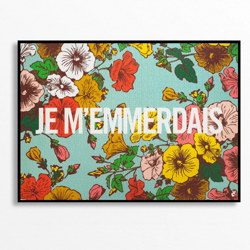 Puzzle 1000p - Piece & Love - Je m'emmerdais Puzzle 1000p - Piece & Love - Je m'emmerdais