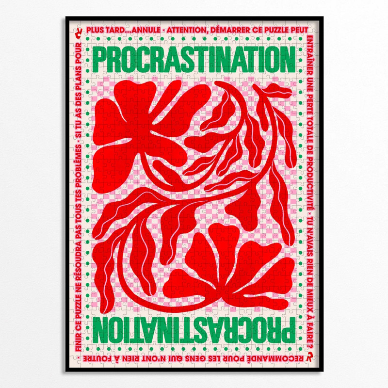 Puzzle 1000p - Piece & Love - Procrastination