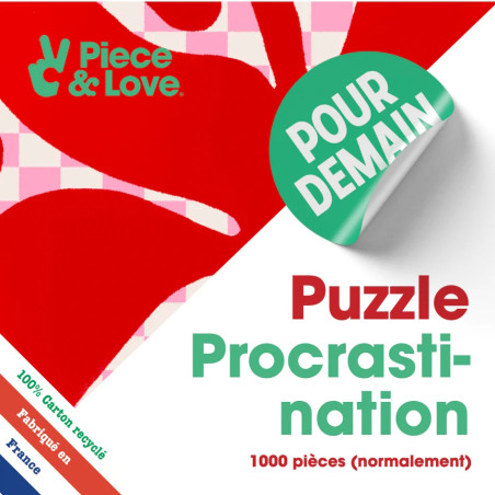 Puzzle 1000p - Piece & Love - Procrastination