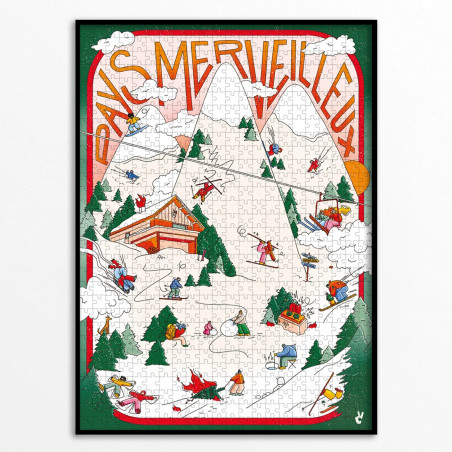 Puzzle 1000p - Piece & Love - Planté de Bâton