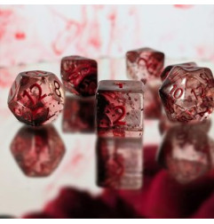 Repliquant - Set de 7 dés - Résine Châtiment Rouge