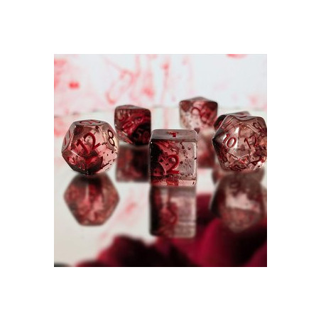 Repliquant - Set de 7 dés - Résine Châtiment Rouge