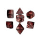 Repliquant - Set de 7 dés - Résine Châtiment Rouge