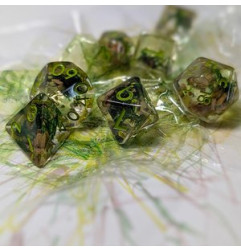 Repliquant - Set de 7 dés - Résine Symbiote Druidique