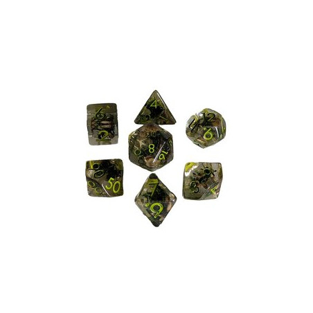 Repliquant - Set de 7 dés - Résine Symbiote Druidique