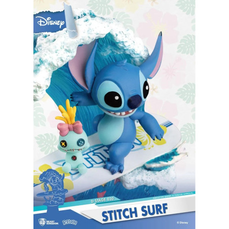 Disney - Diorama D-Stage Stitch Surf 15cm
