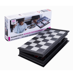 Echecs et Backgammon Magnétique Pliable